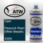 Preview: Opel, Peacock Pearl Effekt Metallic, 430N: 400ml Sprühdose, von ATW Autoteile West.